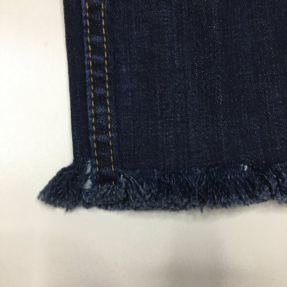 HUDSON Dark Wash COLLIN FLAP Fray Raw Hem 5 Pocket Logo Hardware Skinny Jeans - Picture 8 of 13